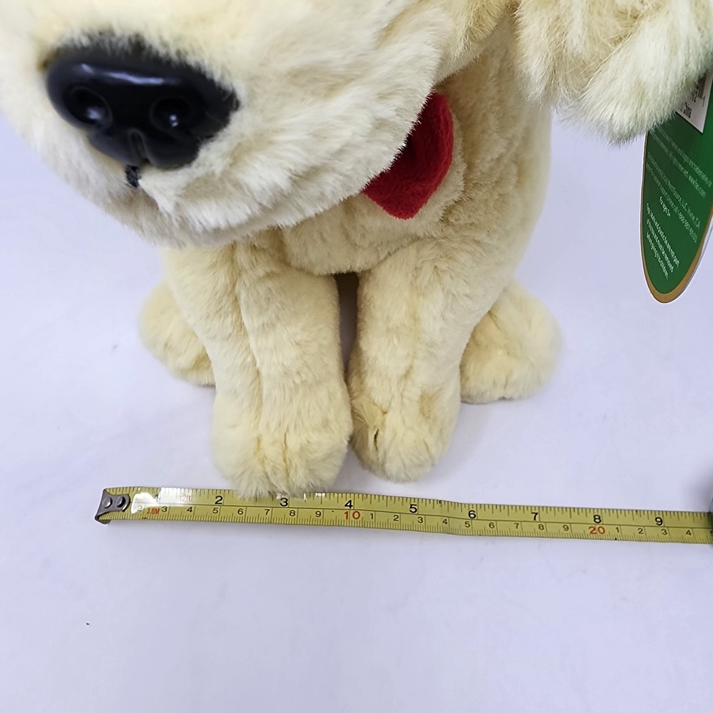 FAO Schwarz Labrador with Santa Hat 12" Stuffed Animal | New | Plush Stuffed Pet - Picture 8 of 9
